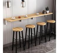 Solid Wood Wall Mounted Foldable Dining Table, Space-Saving Computer Table for Small Apartments, Floating Restaurant Bar Table, Perfect for Limited Spaces