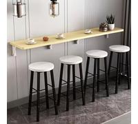 Solid Wood Wall Mounted Foldable Dining Table, Space-Saving Computer Table for Small Apartments, Floating Restaurant Bar Table, Perfect for Limited Spaces