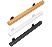 Solid Wood Wall Mounted il for KidsEasy to Inll 100cm Safe Support BlackPerfect for irs & Home Decor