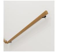 Solid Wood Wall-Mounted Stair Handrail Indoor/Outdoor Corridor Antislip Railing 1 Piece Solid Construction Flexible Corner Transitions