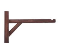 Solid Wood Wall Mounted Triangular Hook with Extra Long Arm for Coats | Rustic Vintage Style with Mini Lantern Silhouette, for Mudroom Storage and Farmhouse Decor Lovers