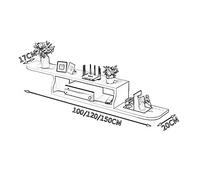 Solid Wood Wall-Mounted TV Shelf, 100 cm, Multi-Layered for Wi-Fi Router & Media Devices, Space-Saving Storage for Living Room & Bedroom, White Finish