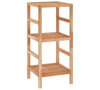 Solid Wood Walnut Bathroom Shelf 35.5x35.5x112.5 cm/35.5x35.5x79 cm vidaXL