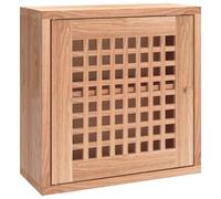 Solid Wood Walnut Wall Cabinet Wooden Storage Display Unit vidaXL