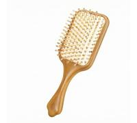 Solid Wood Wooden Hair Brush | Widely Spaced Rounded Bristles, rosewood Hair Brush, Ergonomic Long Handle, for Daily Grooming