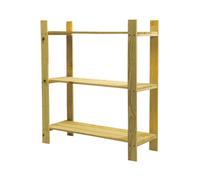 Core Products 3 Shelf Pine Slatted Storage Unit - Pre Sanded Solid Pine