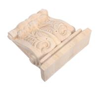 Solid Wooden Corbel Decorative Shelf Bracket Khaki for Support