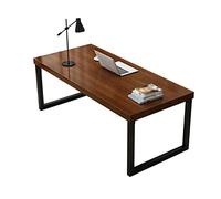 Solid Wooden Office Desk, Multi-Functional Computer Writing Conference Kitchen Table, 5cm Thick Desktop, Available in 7 Sizes, for Home Office
