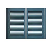 Solid Wooden Swinging Door with Metal HingesWestern Half Waist Bar Design for Outdoor Garden Patio & Entrance90x90cm (35.4x35.4in)