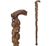 Solid Wooden Walking Cane Wood Canes Foldable Cane, Crutch Wooden Stick, Solid Wooden, Chicken Wing Wood Old Man' S Non- Slip Walking Stick, Grandma Grandpa for Elderly, Seniors