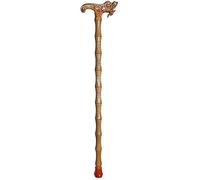 Solid Wooden Walking Cane Wood Canes Walkers for seniors Cane, Elderly Crutches, Solid Wood Walking Stick, Faucet Handle Meaning Auspicious, Longevity 89cm Long According to Height Truncated by Yourse