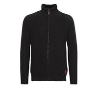 Solid Xenos Men's Cardigan Chunky Knit Jacket with Funnel Neck Made of 100% Cotton