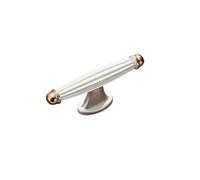 Solid Zinc Alloy Cabinet Handles Modern Vintage Drawer Knobs Cupboard Wardrobe Door Handles Furniture, Red Bronze 96mm (Silver 1)