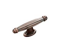 Solid Zinc Alloy Cabinet Handles Modern Vintage Drawer Knobs Cupboard Wardrobe Door Handles Furniture, Red Bronze 96mm (Red Bronze 1)