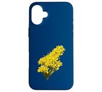 Solidago Gigantea Wildflower Botanical Vector Illustration Case for iPhone 16 Plus