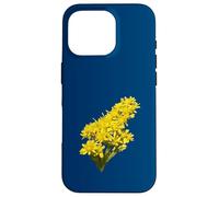Solidago Gigantea Wildflower Botanical Vector Illustration Case for iPhone 16 Pro