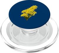 Solidago Gigantea Wildflower Botanical Vector Illustration PopSockets PopGrip for MagSafe