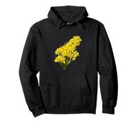 Solidago Gigantea Wildflower Botanical Vector Illustration Pullover Hoodie