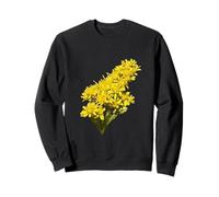 Solidago Gigantea Wildflower Botanical Vector Illustration Sweatshirt