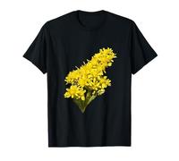 Solidago Gigantea Wildflower Botanical Vector Illustration T-Shirt