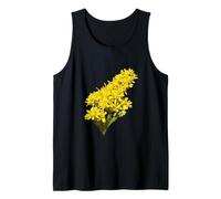 Solidago Gigantea Wildflower Botanical Vector Illustration Tank Top
