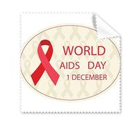 Solidarity Symbol 1st December World AIDS Day HIV Awareness Red Ribbon Glasses Cloth Cleaning Cloth Phone Screen Cleaner 5pcs