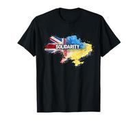 Solidarity with Ukraine - Great Britain Supports Ukraine T-Shirt
