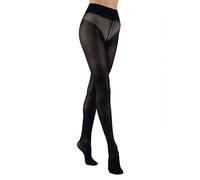 SOLIDEA Compression Tights Women Venere 140 Deniers | Graduated Compression Tights (Black, 12)