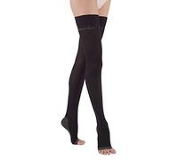 SOLIDEA Women's Stockings 70 Denier Night Wellness 70 Deniers | Solidea Graduated Compression Stockings, Support Socks for Women (Black, 14)