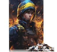 Solider of Peace Puzzle 500 Pieces Jigsaws Wooden Puzzle for Adults And Teenager Puzzles for Adults Teens 500pcs (52x38cm)