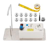 SolidGnik Bobbin Winder, Automatic Bobbin Winder for Sewing with 10PCS Metal Bobbins Suitable for Domestic and Industrial Sewing Machines