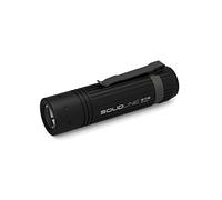 Solidline ST6 LED Torch High Power LED Focusable Battery Operated 320 Lumens 140 Meter Light Range 25 Hours Battery Pack and Pocket Clip