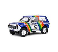 SOLIDO S1807305 1:18 LADA NIVA WHITE #182 JABOUILLE/SARDOU PARIS-DAKAR 1984