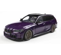 SOLIDO 1:18 Scale - BMW M3 (G81) Touring w/Performance Parts, Twilight Purple Pe