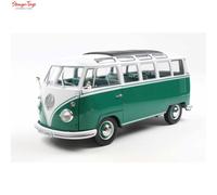 Solido - VW T1 Samba 1962 1:18 Die-Cast Collectable Model Metal Green/White with Plastic Base Window Box