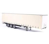 Solido 1:24 Scale Tarpaulin Trailer White 2021 Diecast Model Trailer - SKU S2400508