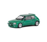 1:43 SOLIDO Peugeot 205 Gti Dimma Body Kit 1992 Green SL4310807 Model