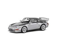 1:43 SOLIDO Porsche 911 993 Rs Clubsport Coupe 1993 Silver SL4313803 Model