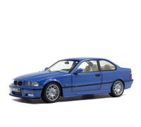BMW E36 Coupe M3 1990 in estoril blue, 1:18 scale diecast car model from Solido
