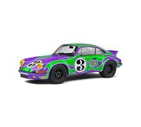 Solido Model Car Porsche 911 RSR Hippy Tribute 1973 1:18 Purple/Green New