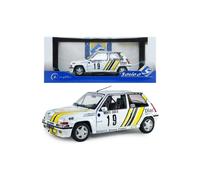 Solido 421186609 1:18 Renault 5 GT Turbo #19 White Diecast Car - New