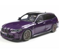 SOLIDO 1:18 Scale - BMW M3 (G81) Touring w/Performance Parts, Twilight Purple Pe