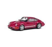 SOLIDO Carrera Mini Car 1/43 Porsche 911 (964) Carrera RS 1992 Ruby Star Red