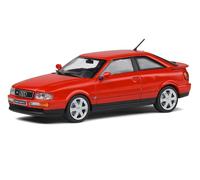 SOLIDO DIECAST 1/43 1992 AUDI COUPE S2 2226CCM 5 CYLINDER TURBO IN LAZER RED