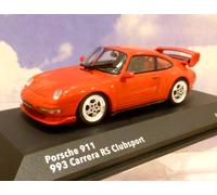 SOLIDO DIECAST 1/43 1995/6 PORSCHE 911 (993) CARRERA RS CLUBSPORT RED S4313802