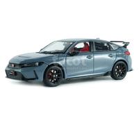 Solido Honda Civic Type R FL5 2023 | Detailed sports car model, collector model in window box with plastic base, sonic grey, 1:43 scale