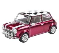 Solido Mini Cooper Sport 1997 Die-Cast Window Car with Plastic Base, Collector's Model, Small Car Model, Purple, 1:43