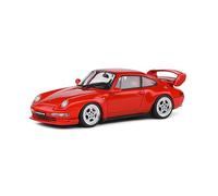 Solido 1:43 Diecast Model Porsche 911 (993) RS Clubsport Coupe 1993 Metal Guards Red SL4313802