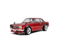 Solido Nissan Skyline (C10) Hakosuka - JDM Classic Coupe with Curved Edges, Engine Sporty Appearance, Mudguard Extensions, Red 1:18