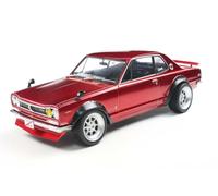 Solido Nissan Skyline (C10) Hakosuka - JDM Classic Coupe with Curved Edges, Engine Sporty Appearance, Mudguard Extensions, Red 1:18